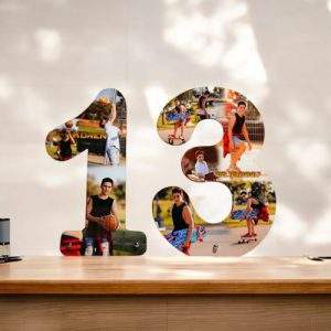 הדפסה על מספרים מעץ