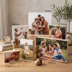 הדפסה ישירה על בלוק עץ במבחר גדלים | מבצע 20%