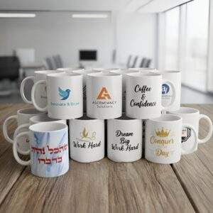 הדפסה על כוס/ספל להזמנה כמותית