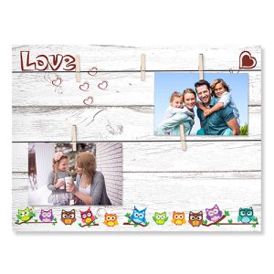 מסגרת עץ אטבים 30X40 - 30x40, love-ינשופים