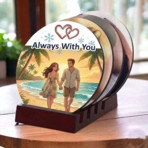 סט תחתיות עץ בעיצוב אישי