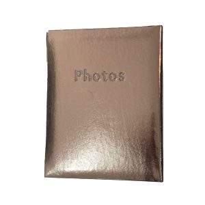 אלבום עיצוב כמו של פעם 50 עמודים עם דפי משי מפרידים - ברונזה-מאטל