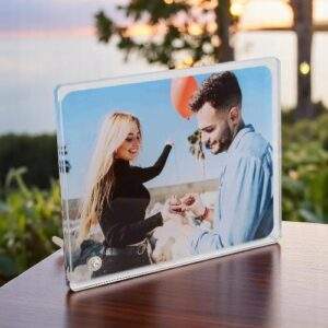 זכוכית קריסטל עם מעמד יהלום 13X18 - 20x25