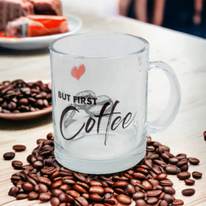 הדפסה על ספל זכוכית מעוצב