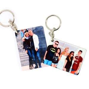 מחזיק מפתחות בצורת מלבן דו צדדי