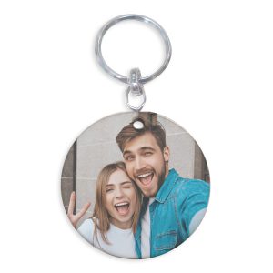 מחזיק מפתחות בצורת עיגול דו צדדי