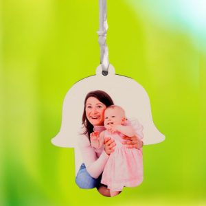 הדפסה על מתלה לרכב מעץ בצורת חמסה