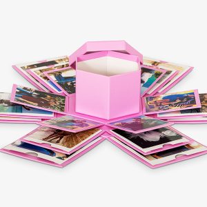 קופסה מתפוצצת | קופסת ההפתעות | קופסה נפתחת עם 18 תמונות ומקום למתנה