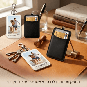 מחזיק מפתחות ארנק לכרטיסי אשראי