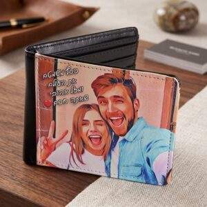 הדפסה על ארנק לגבר