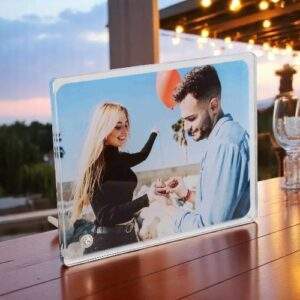 זכוכית קריסטל עם מעמד יהלום 13X18 - 18x23