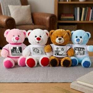 הדפסה על דובי מחייך 20 ס"מ