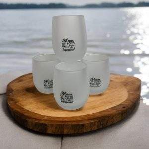 הדפסה על כוסות יין | המחיר לסט של 4 כוסות