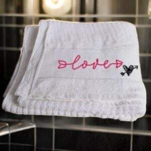 הדפסה על מגבת חוף ורחצה בצבע לבן  70X130