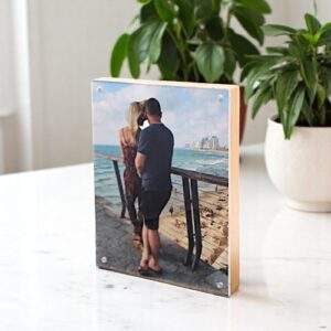 בלוק עץ זכוכית - 13x18