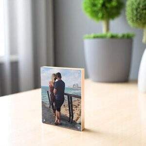 בלוק עץ זכוכית גודל 10X15