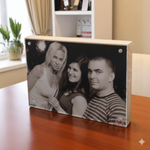 בלוק עץ זכוכית - 15x21