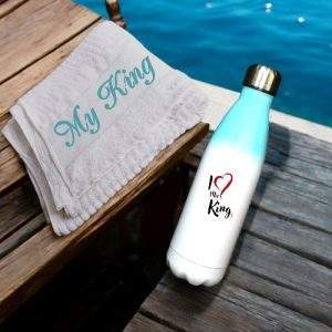 סט מתנה לחייל/ת: מגבת ובקבוק תרמי באולינג