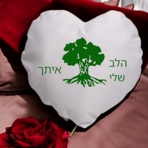 הדפסה על כרית קטיפה לחייל ולחיילת