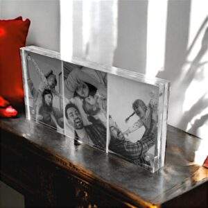 בלוק זכוכית אקרילית 20X10 - קולאז' תמונות מרהיב