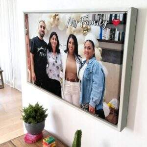 קנבס ממוסגר גודל 60X90 - לבן