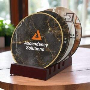 תחתיות מעץ בעיצוב אישי ללא מעמד להזמנה כמותית