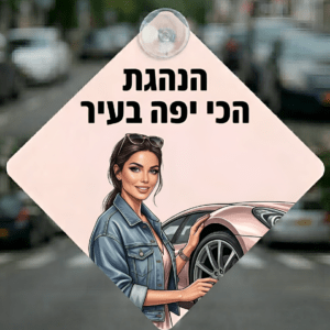 שלט לאוטו בעיצוב אישי מתכת כרומולוקס פרימיום