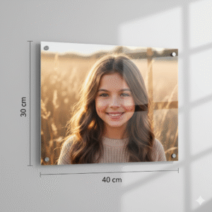 הדפסה על זכוכית לתלייה גודל 30X40 ס"מ