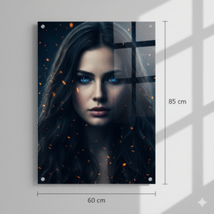 הדפסה על זכוכית לתלייה גודל 85X60 ס"מ