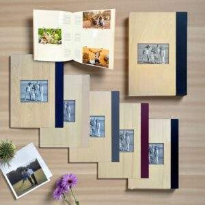 אלבום כיסים מעץ טבעי ל-300 תמונות גודל 10X15