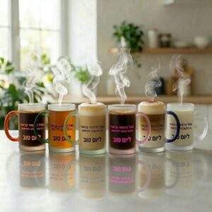 הדפסה על ספל זכוכית פרוסטי דק להזמנה כמותית