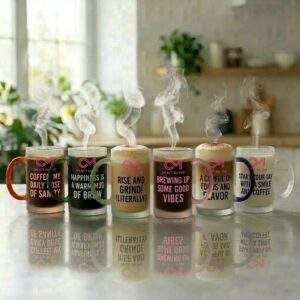 הדפסה על ספל זכוכית פרוסטי דק להזמנה כמותית