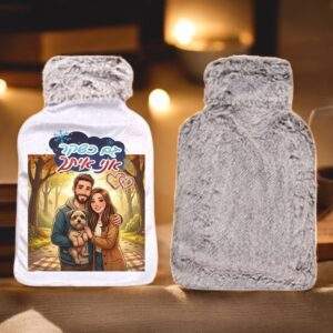 כרית חימום עם פרווה בהדפסה אישית