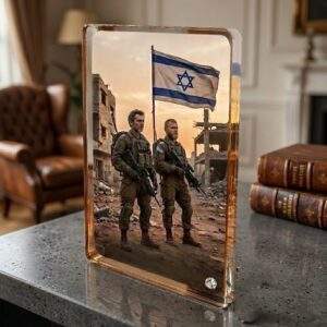 מגן הוקרה זכוכית קריסטל מחיר לחיילים