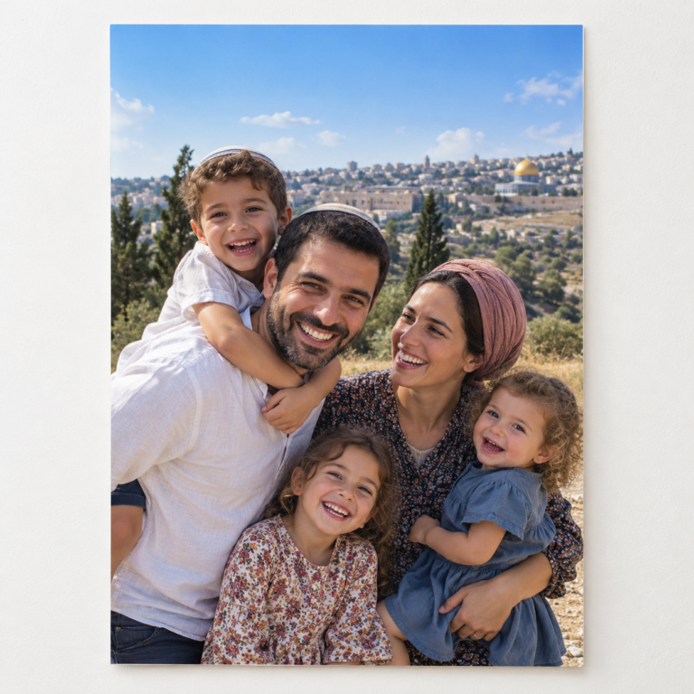 צילום משפחתי ללא מסגרת, יחס 5:7