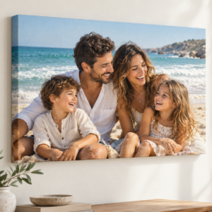 הדפסה על קנבס 70X50 — תמונה משפחתית על קנבס ללא מסגרת